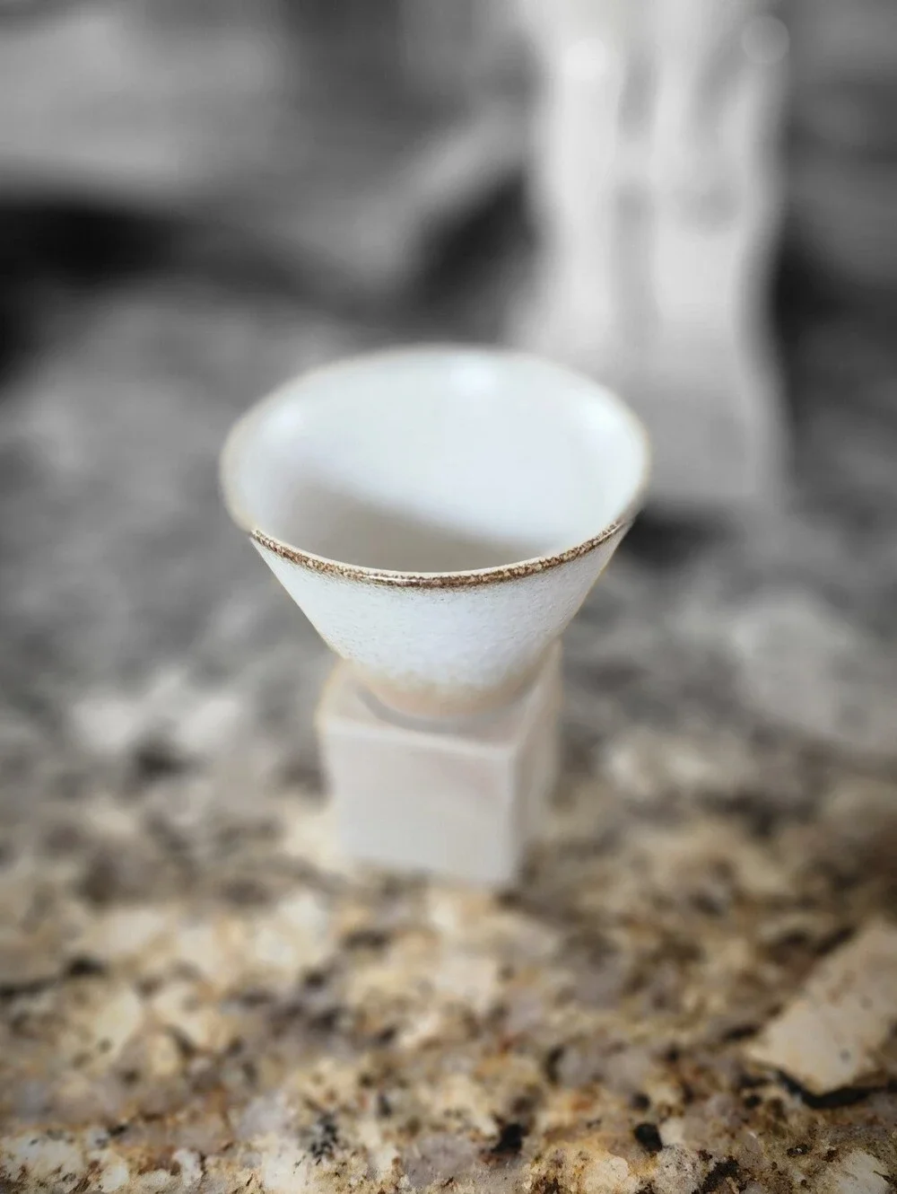 Ceramic Japanese Cone Cup/on Base Lattes/tea/coffee 200ml